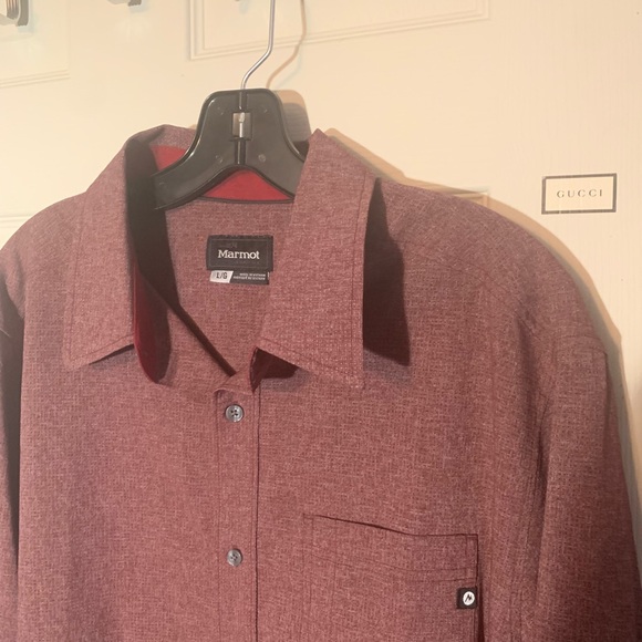 Marmot Button Down outdoor hiking dress Shirt - Picture 2 of 7